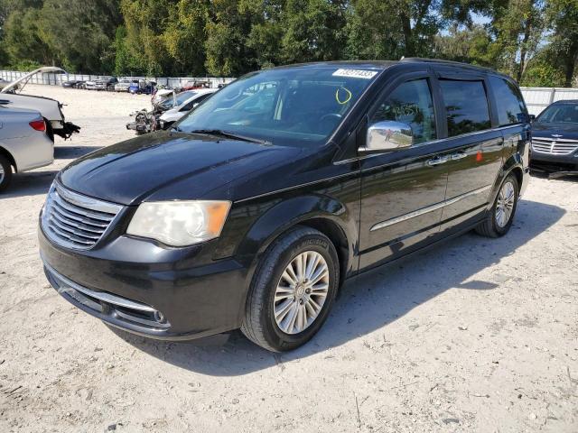 2C4RC1CG4DR623288 - 2013 CHRYSLER TOWN & COU TOURING L BLACK photo 1
