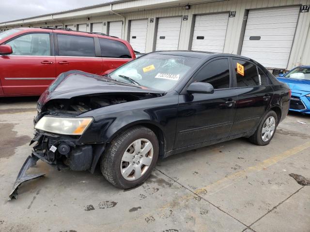 5NPET46C77H280566 - 2007 HYUNDAI SONATA GLS BLACK photo 1