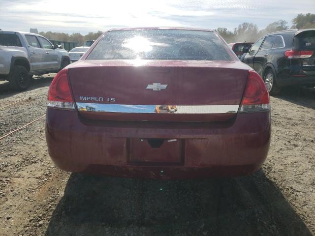 2G1WB55K069348593 - 2006 CHEVROLET IMPALA LS MAROON photo 6