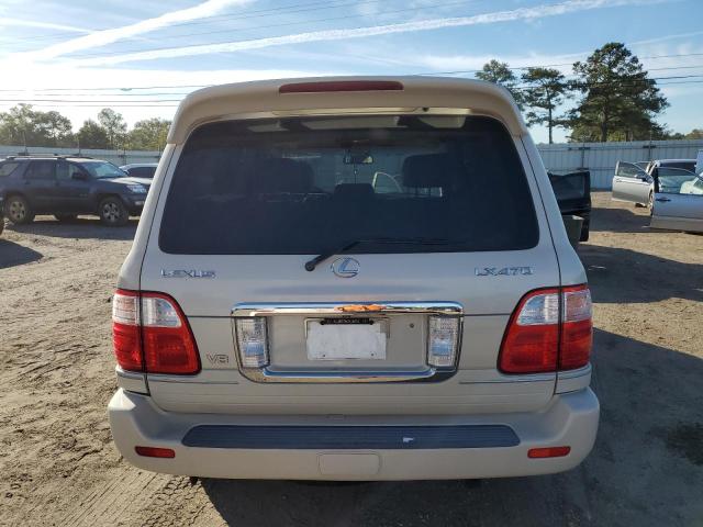 JTJHT00W553552935 - 2005 LEXUS LX 470 WHITE photo 6