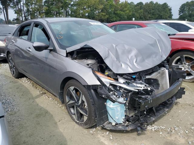 KMHLS4AG3PU571068 - 2023 HYUNDAI ELANTRA SEL GRAY photo 4