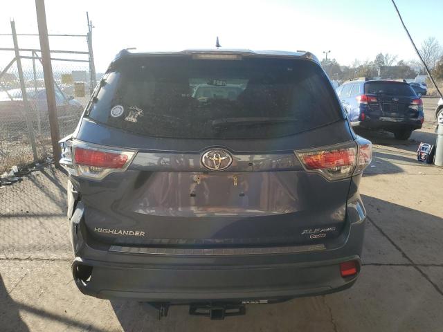 5TDJKRFH1FS160023 - 2015 TOYOTA HIGHLANDER XLE 蓝色 照片 6