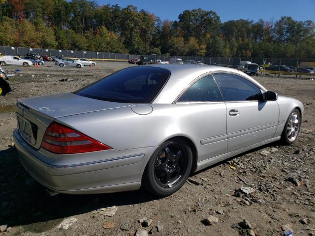 WDBPJ75J2YA007445 - 2000 MERCEDES-BENZ CL 500 SILVER photo 3