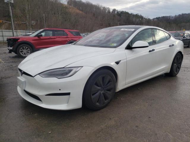 5YJSA1E54NF467642 - 2022 TESLA MODEL S Weiß Foto 1