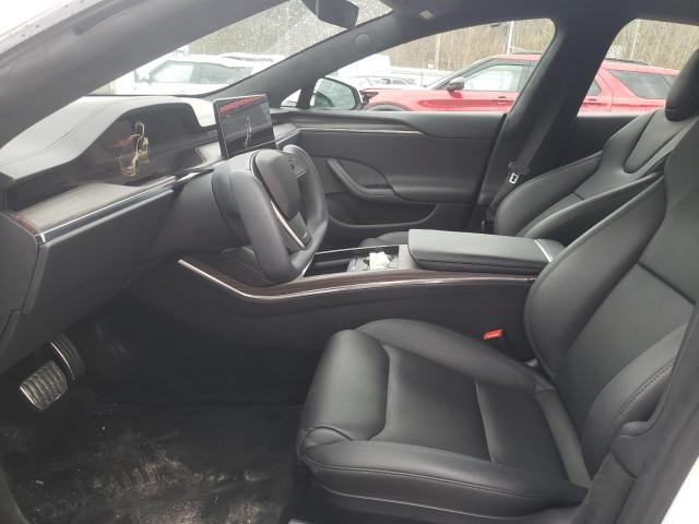 5YJSA1E54NF467642 - 2022 TESLA MODEL S Weiß Foto 7