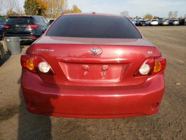 2T1BU4EEXAC207477 - 2010 TOYOTA COROLLA BASE RED photo 6