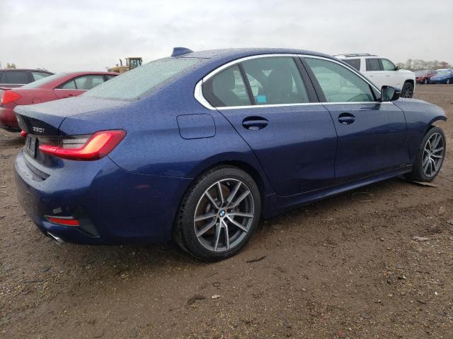 3MW5R7J01L8B06516 - 2020 BMW 330XI BLUE photo 3