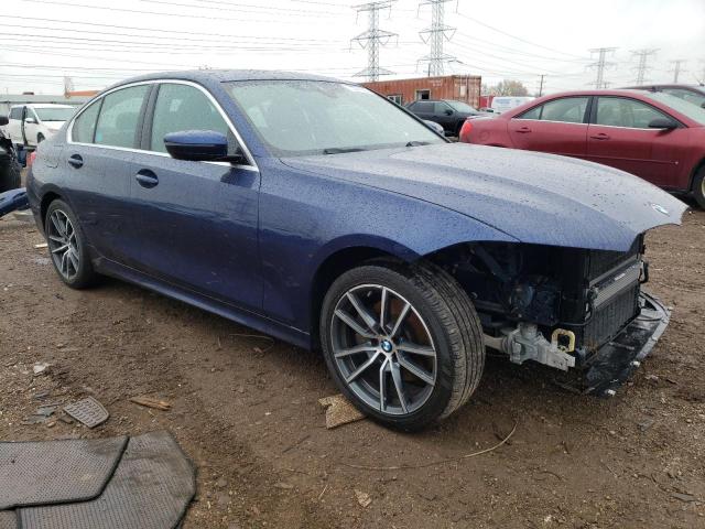 3MW5R7J01L8B06516 - 2020 BMW 330XI BLUE photo 4