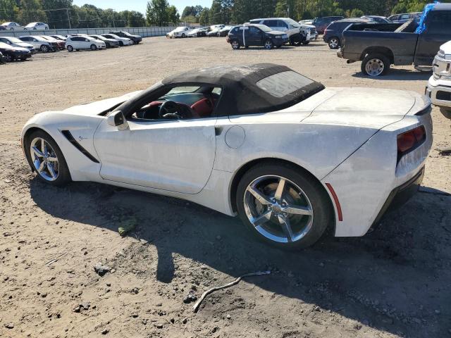 1G1YF3D70E5111483 - 2014 CHEVROLET CORVETTE STINGRAY 3LT WHITE photo 2