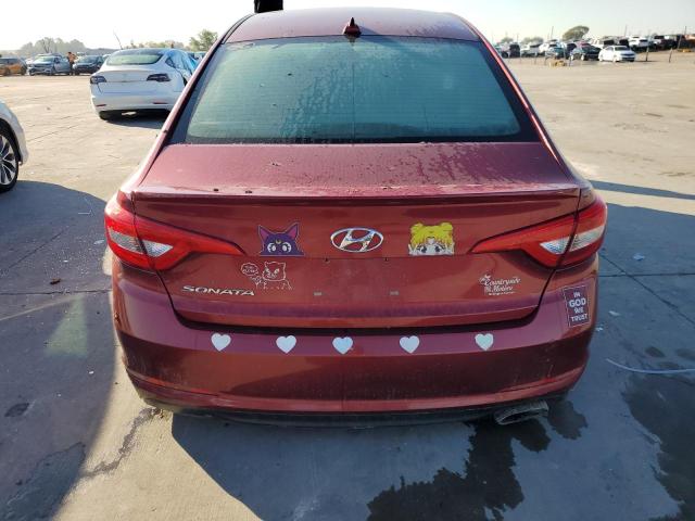 5NPE24AF7GH342360 - 2016 HYUNDAI SONATA SE MAROON photo 6