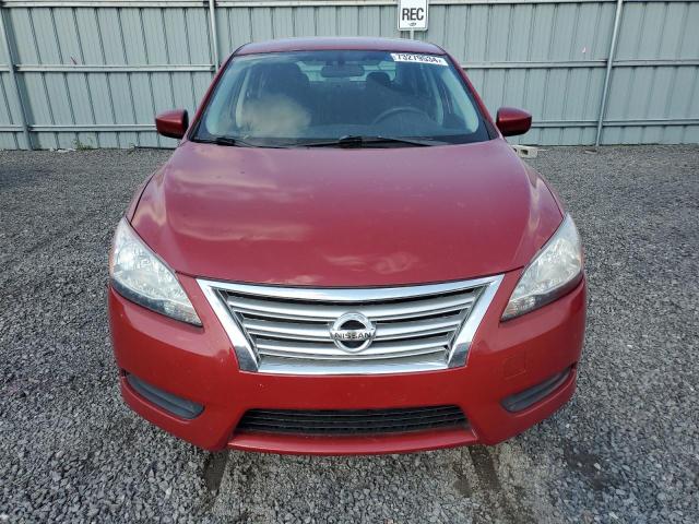 3N1AB7AP4EL673597 - 2014 NISSAN SENTRA S RED photo 5