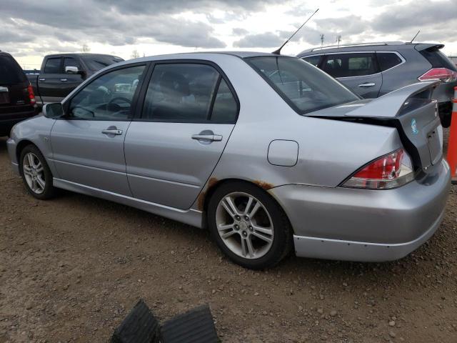 JA3AJ66F45U604357 - 2005 MITSUBISHI LANCER RALLIART SILVER photo 2