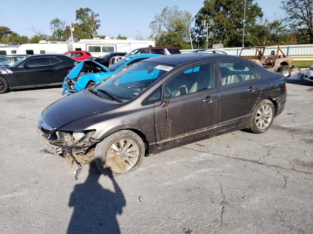 2HGFA1F9XAH519347 - 2010 HONDA CIVIC EXL GRAY photo 1