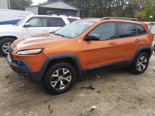 1C4PJMBS3EW255019 - 2014 JEEP CHEROKEE TRAILHAWK ORANGE photo 1