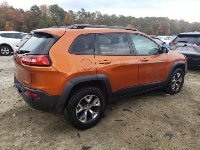 1C4PJMBS3EW255019 - 2014 JEEP CHEROKEE TRAILHAWK ORANGE photo 3