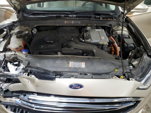 3FA6P0RU8JR140963 - 2018 FORD FUSION TITANIUM/PLATINUM HEV CREAM photo 11