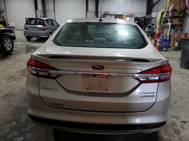 3FA6P0RU8JR140963 - 2018 FORD FUSION TITANIUM/PLATINUM HEV CREAM photo 6