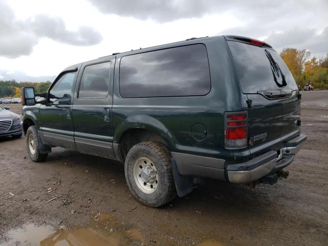 1FMNU41S02EB16916 - 2002 FORD EXCURSION XLT GREEN photo 2