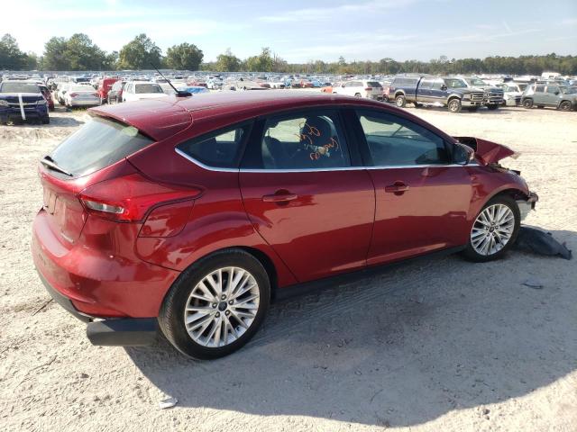 1FADP3N2XHL338420 - 2017 FORD FOCUS TITANIUM RED photo 3