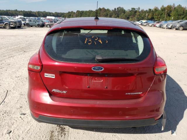 1FADP3N2XHL338420 - 2017 FORD FOCUS TITANIUM RED photo 6