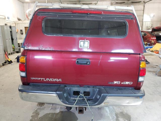 5TBBT44192S259704 - 2002 TOYOTA TUNDRA ACCESS CAB RED photo 6