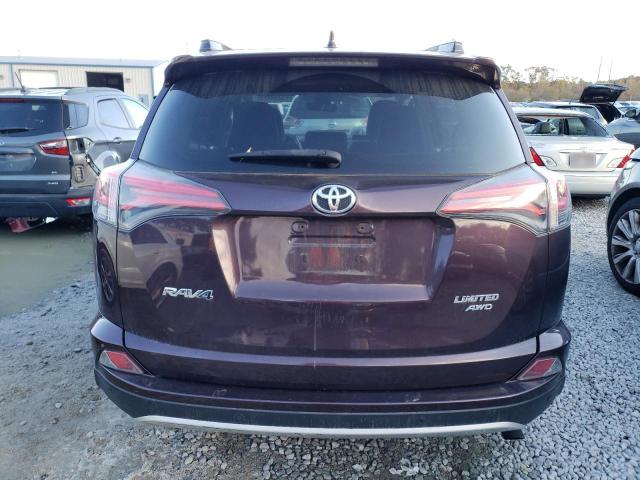 2T3DFREV7GW468676 - 2016 TOYOTA RAV4 LIMITED BURGUNDY photo 6