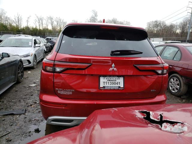 JA4J3VA8XPZ007115 - 2023 MITSUBISHI OUTLANDER SEL RED photo 6