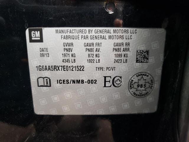 1G6AA5RX7E0121522 - 2014 CADILLAC ATS BLACK photo 12