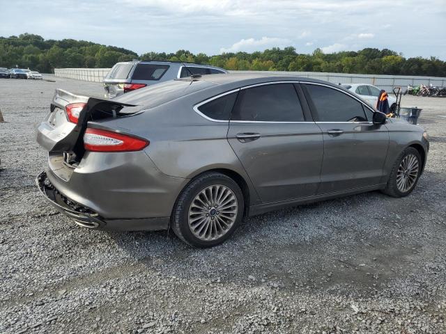 3FA6P0K99ER212832 - 2014 FORD FUSION TITANIUM GRAY photo 3