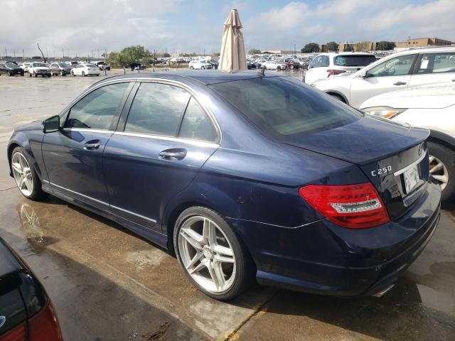 WDDGF4HB1DR248985 - 2013 MERCEDES-BENZ C 250 BLUE photo 2