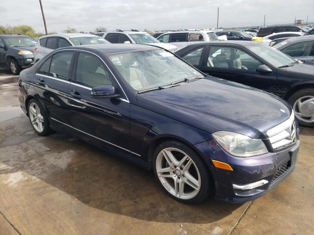 WDDGF4HB1DR248985 - 2013 MERCEDES-BENZ C 250 BLUE photo 4