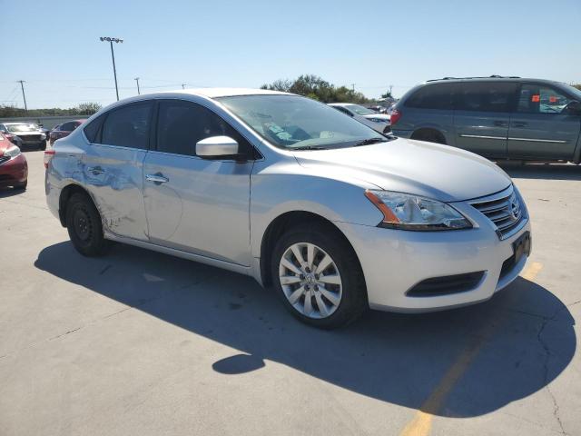 3N1AB7AP8FY317934 - 2015 NISSAN SENTRA S SILVER photo 4