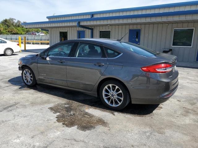 3FA6P0LU4HR285954 - 2017 FORD FUSION SE HYBRID GRAY photo 2