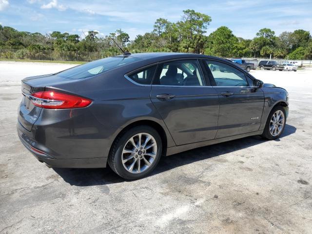 3FA6P0LU4HR285954 - 2017 FORD FUSION SE HYBRID GRAY photo 3