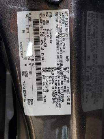 1FADP3F21EL270048 - 2014 FORD FOCUS SE GRAY photo 12