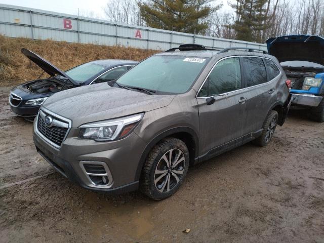 JF2SKAUC0KH527541 - 2019 SUBARU FORESTER LIMITED GRAY photo 1