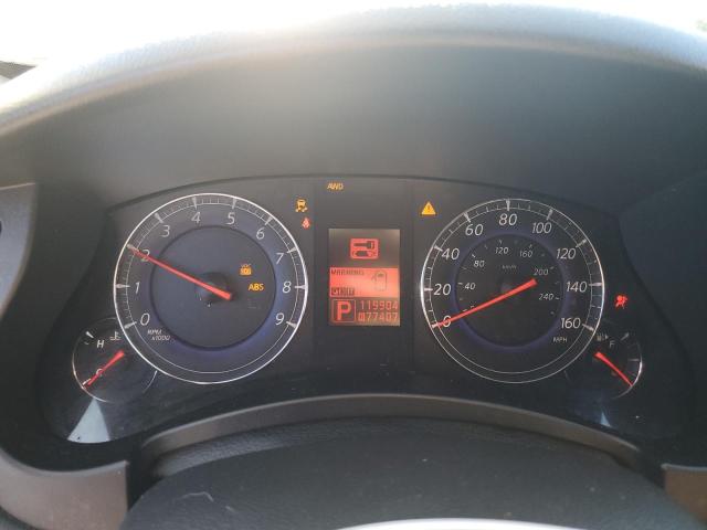 JNKAJ09F48M358309 - 2008 INFINITI EX35 BASE Սպիտակ լուսանկար 9