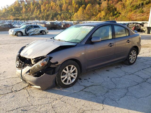 JM1BK12F381856442 - 2008 MAZDA 3 I GRAY photo 1