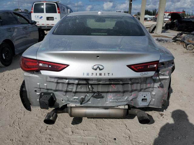 JN1EV7EK2JM340421 - 2018 INFINITI Q60 LUXE 300 SILVER photo 6