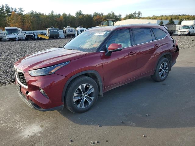 5TDGZRBH6NS579186 - 2022 TOYOTA HIGHLANDER XLE BURGUNDY photo 1