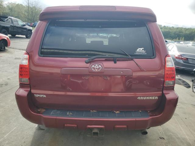 JTEBU14R968067830 - 2006 TOYOTA 4RUNNER SR5 RED photo 6