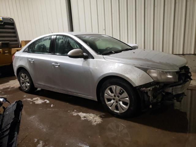 1G1PF5SC6C7396036 - 2012 CHEVROLET CRUZE LT SILVER photo 4