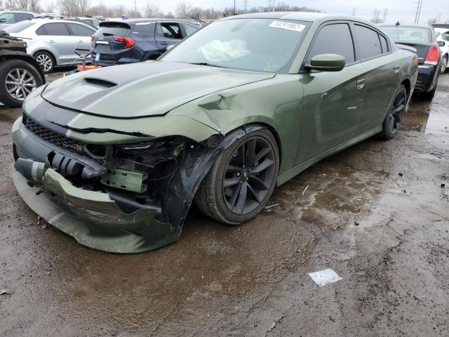 2C3CDXGJ1KH756609 - 2019 DODGE CHARGER SCAT PACK GREEN photo 1