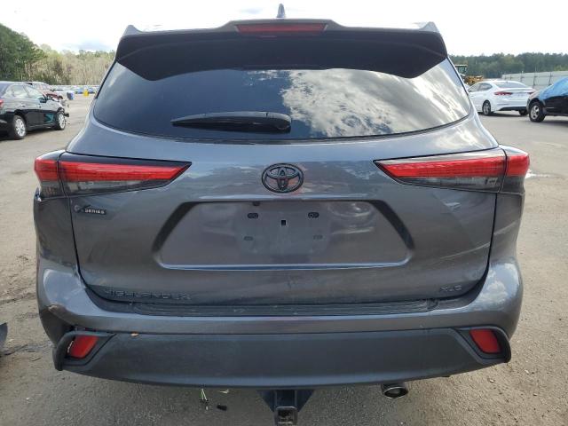 5TDGZRAH9MS532413 - 2021 TOYOTA HIGHLANDER XLE GRAY photo 6