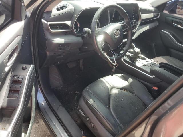 5TDGZRAH9MS532413 - 2021 TOYOTA HIGHLANDER XLE GRAY photo 8