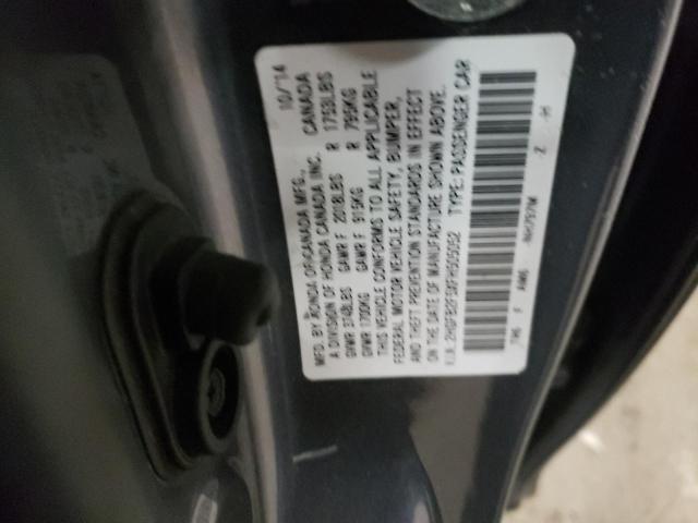 2HGFB2F5XFH505052 - 2015 HONDA CIVIC LX GRAY photo 12