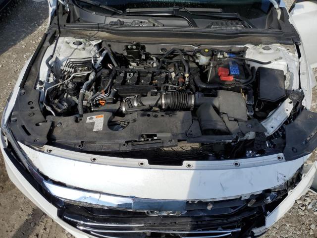 1HGCV1F11MA007593 - 2021 HONDA ACCORD LX WHITE photo 11