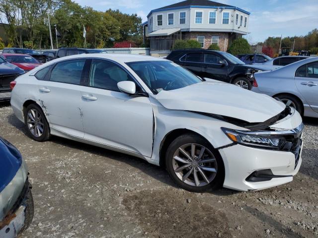 1HGCV1F11MA007593 - 2021 HONDA ACCORD LX WHITE photo 4