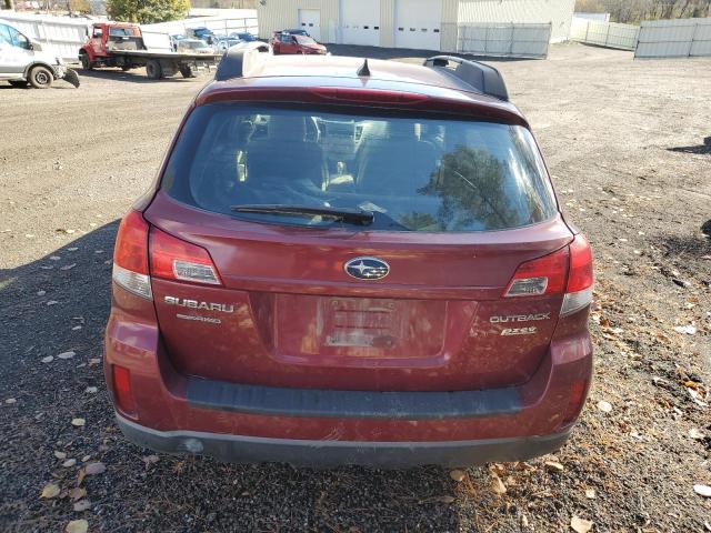 4S4BRBKC6B3322446 - 2011 SUBARU OUTBACK 2.5I LIMITED RED photo 6