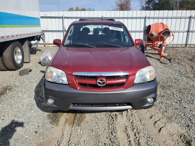 4F2YZ04125KM40552 - 2005 MAZDA TRIBUTE S BURGUNDY photo 5